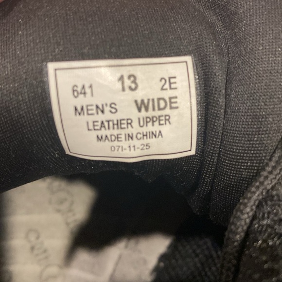 Bio Fit Orth Feet Black Leather Sneakers, Size 13 Wide. - Picture 7 of 9